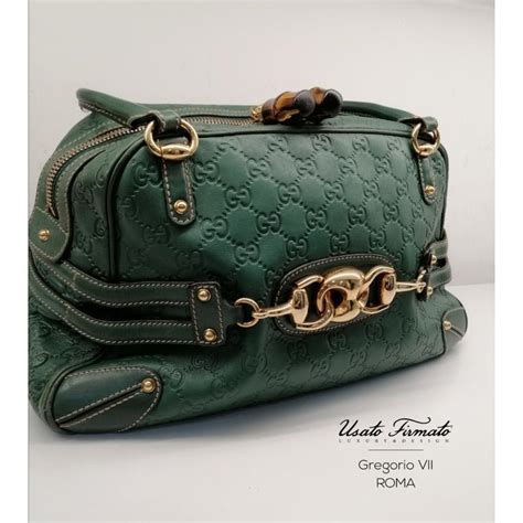 borse gucci 2000manici tessuto verde|Gucci borse.